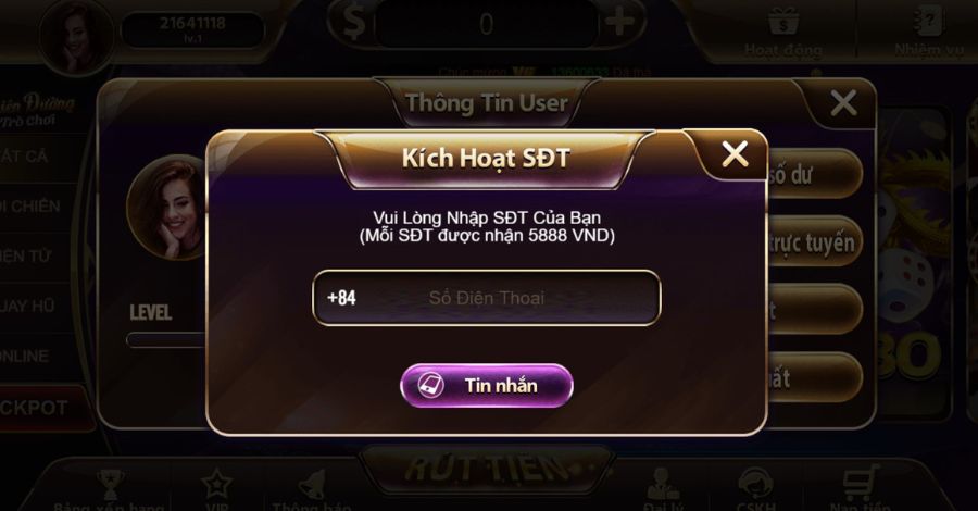 Cần có sự trung thực trong các thông tin được cổng game yêu cầu 